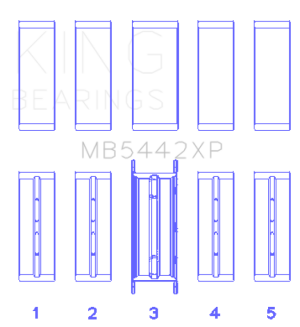 Mazda Speed 3 Engine Main Bearing Set - King Engine Bearings - High Performance - `07-`09
